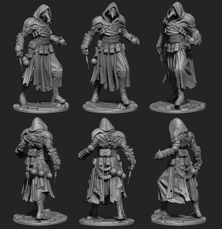 CHM-54144. Миры Фэнтези: Человек без имени. 54 мм. Материал – смола. Chronos Miniatures