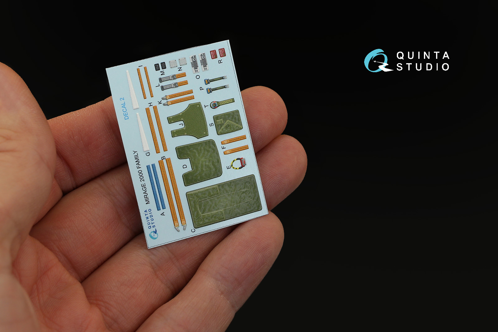 QD32012 1/32 3D Декаль интерьера кабины Mirage 2000D (для модели Kitty Hawk)