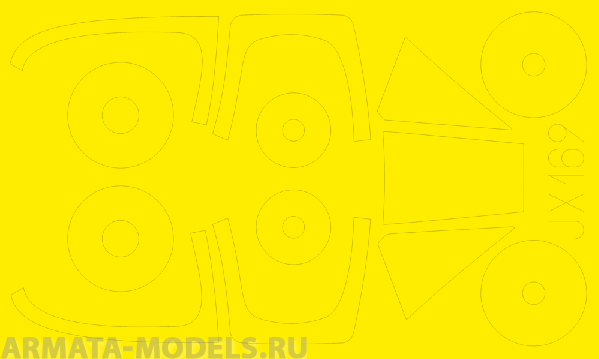 JX169ED  Окрасочная маска Gloster Meteor MK4 (for HK Models kit) 1/32