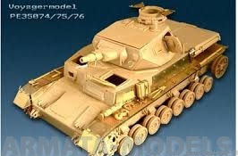 PE35076 Набор фототравления 1/35 Pz.kPfw. IV ausf D Armor (For TRISTAR 35015)
