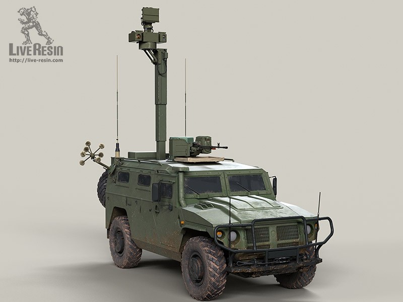 LRE35306 Армейский бронированный многоцелевой автомобиль ТИГР-М, серия модификаций - Служебно-боевая разведывательная машина СБРМ, набор 1