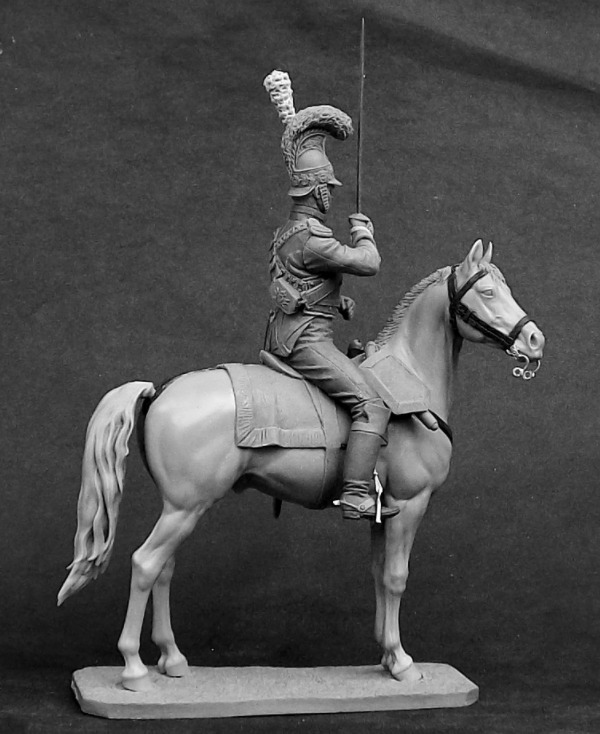 CHM-54256(М) Офицер саксонского кирасирского полка Фон Цастров 1810-13 гг. белый металл Chronos Miniatures