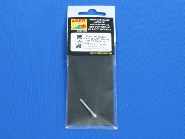 ABR-35-L-30  Дополнения для  Germ.50mm KwK38L/42 Barrel for Pz.Kpfw.III Ausf.G,H,J (early) для Dragon 1/35
