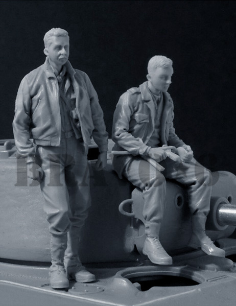 B6-35110 Миниатюра US Tank Crew (3) 1944-45