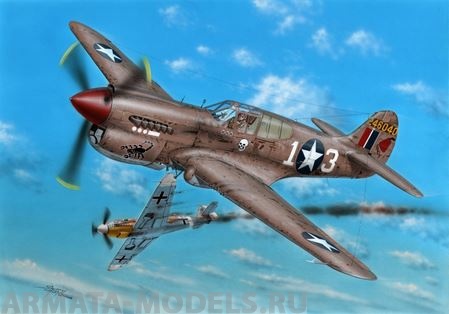 SH72379 Самолёт P-40K-1/5 Warhawk 'Short Tail варианты ВВС СССР и USA Special Hobby