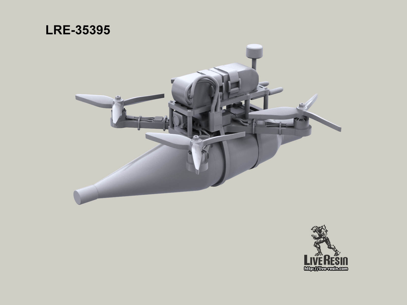 LRE35395 Дрон камикадзе 8  дюймов - 1 (Не для свободной продажи) Live Resin