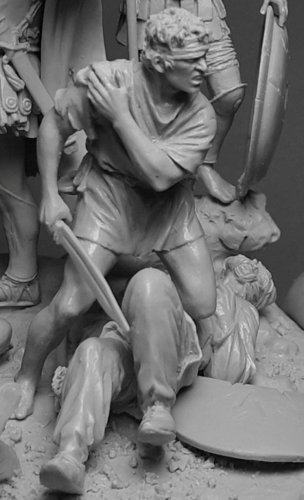 VD-54014(M). Греческий псилой и персидский воин, 5 век до н.э. (комплект из 2 фигур) 54 мм. Материал - белый металл. Chronos Miniatures