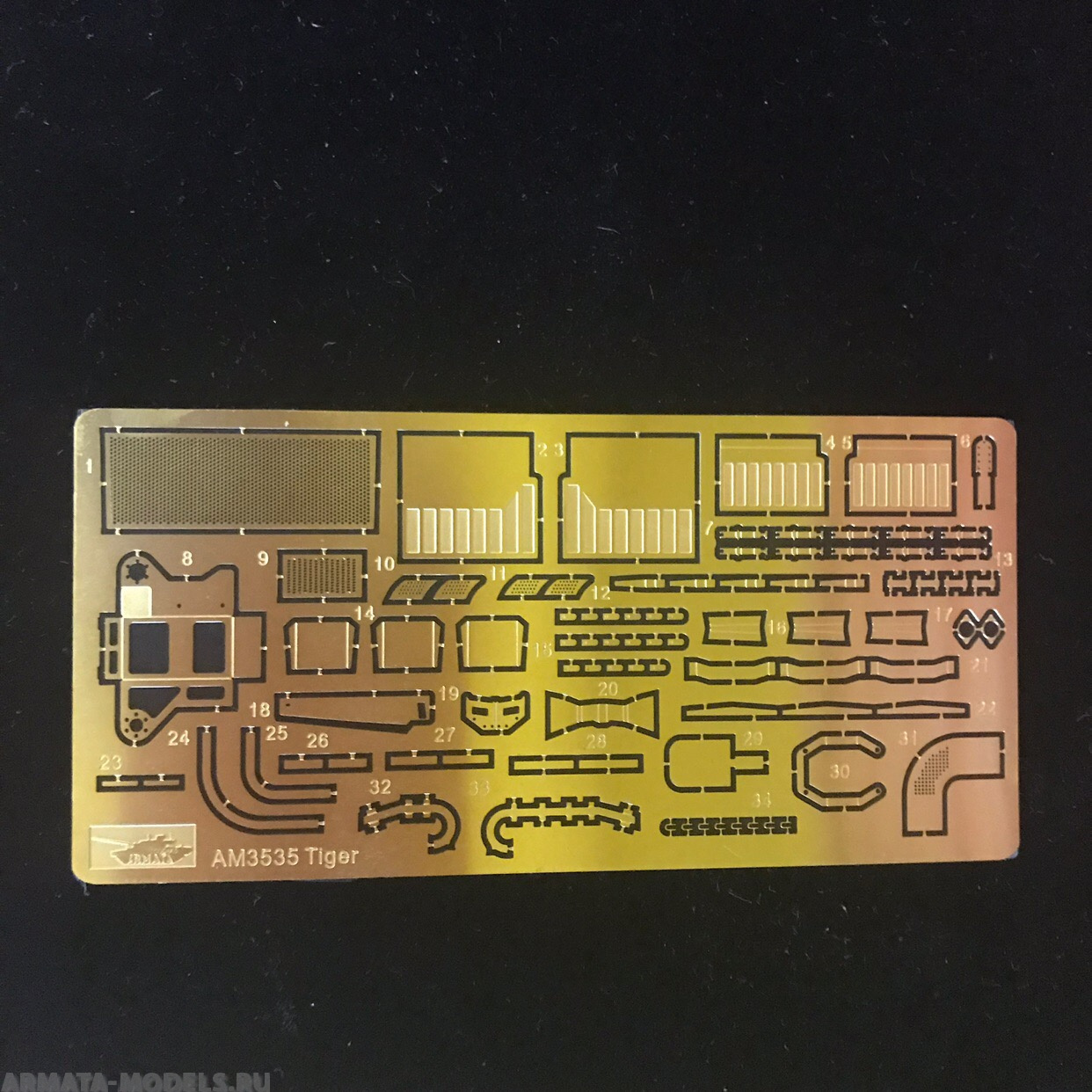 AM3535 Комплект фототравления для автомобиля «ТИГР» с модулем «Арбалет» 