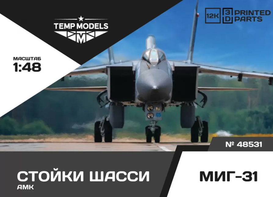 48531TMP НАБОР СТОЕК ШАССИ МИГ-31