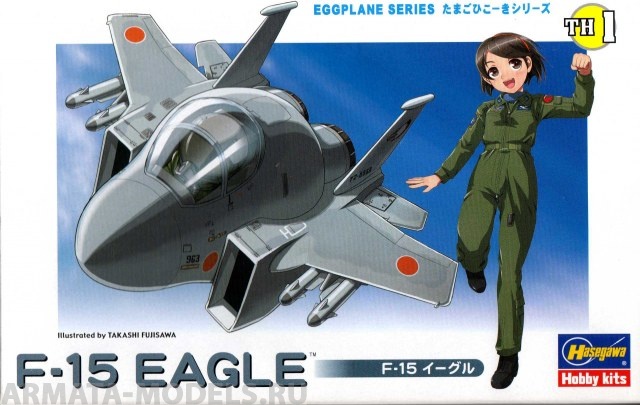 60101 Модель самолета EGG PLANE F-15 EAGLE Hasegawa