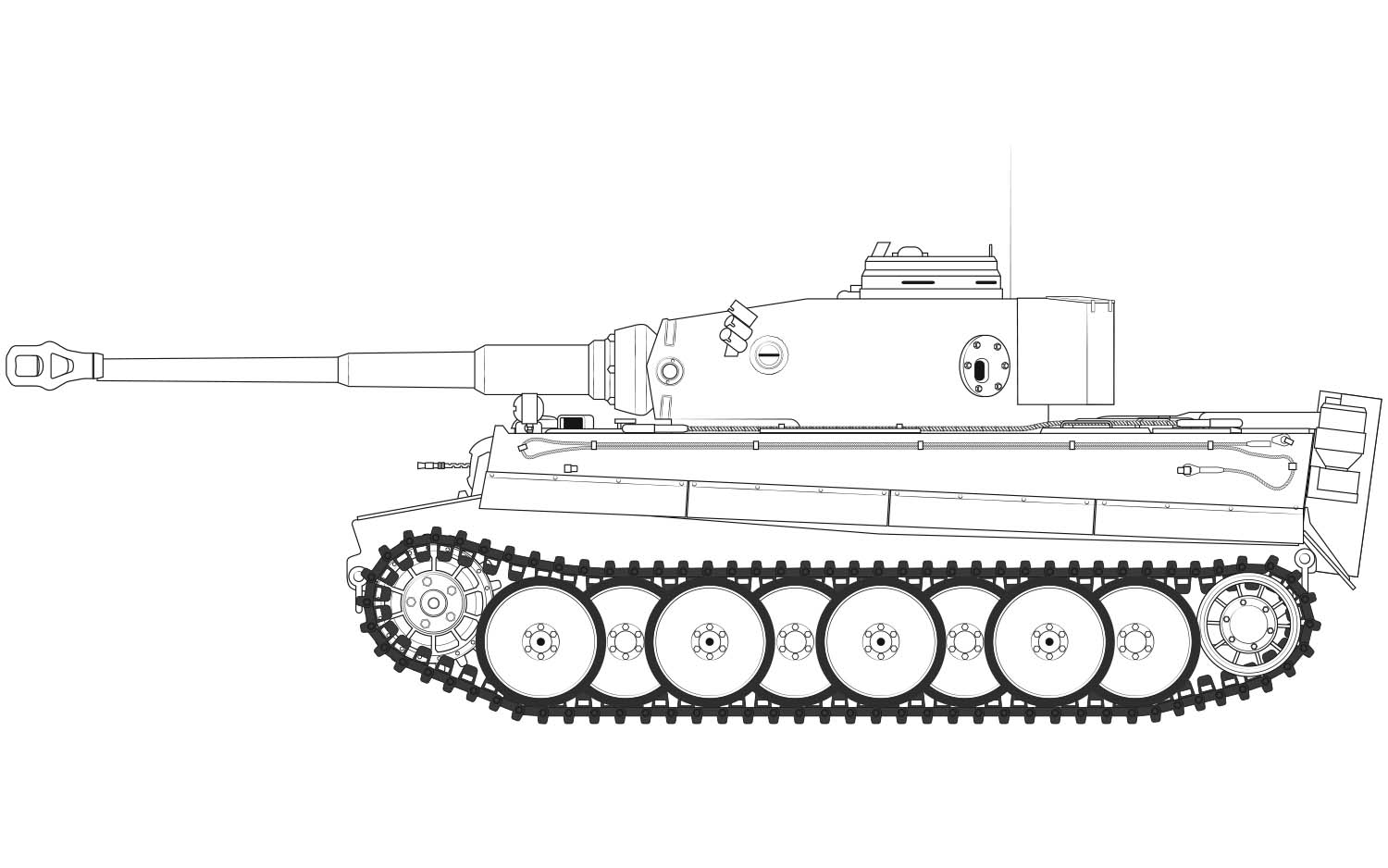 A1357 Сборная модель танка Tiger 1 Early Production Version Airfix