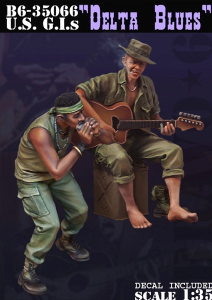 B6-35066 Миниатюра с декалью US G.I.s "Delta Blues" Bravo6