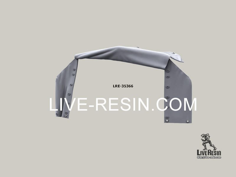 LRE35366 Комплекс 2С12 Сани - Задняя часть тента с откинутым клапаном для модели Камаза от Звезда