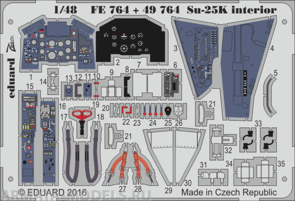 FE764ED Su-25K interior