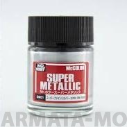 SM01  Краска художественная т.м. MR.HOBBY  10мл  SUPER FINE SILVER