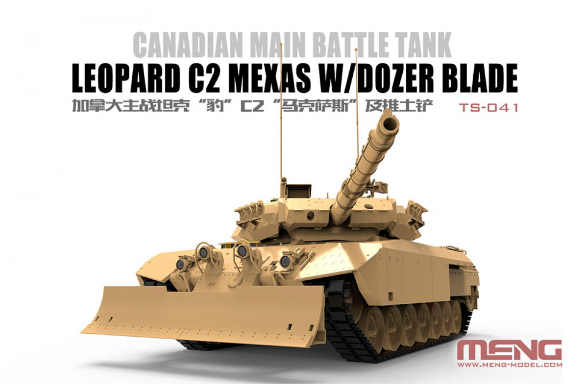TS-041 Canadian Main Battle Tank Leopard C2 Mexas W/dozer Blade Meng
