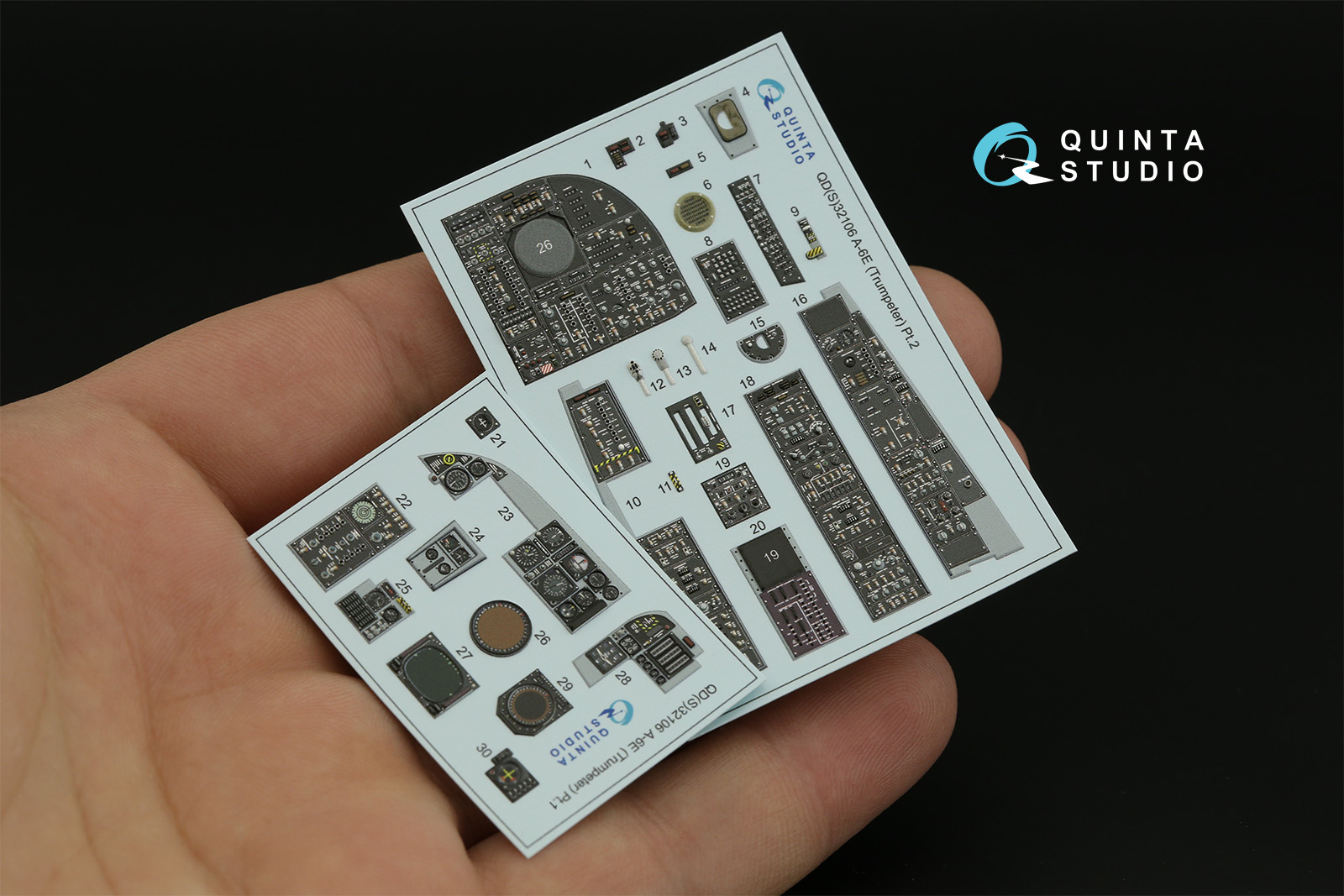 QDS-32106 3D Декаль интерьера кабины A-6E Intruder (Trumpeter) (Малая версия)
