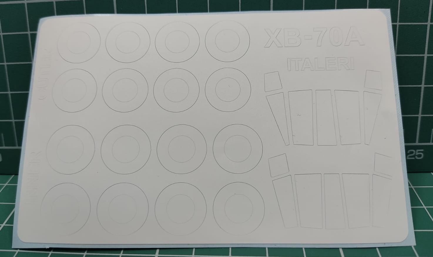72962KV Окрасочная маска XB-70 Valkyrie (ITALERI #1282 / AMT ERTL #8907) + маски на диски и колеса