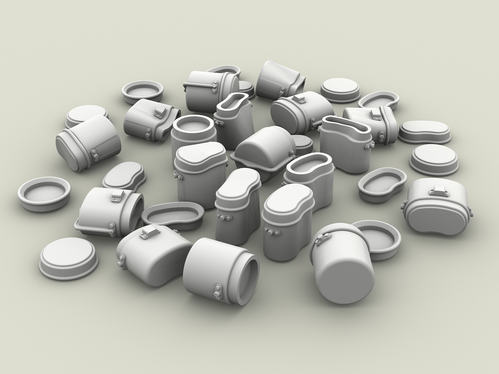 3115SOGA Набор японских котелков. SOGA Miniatures