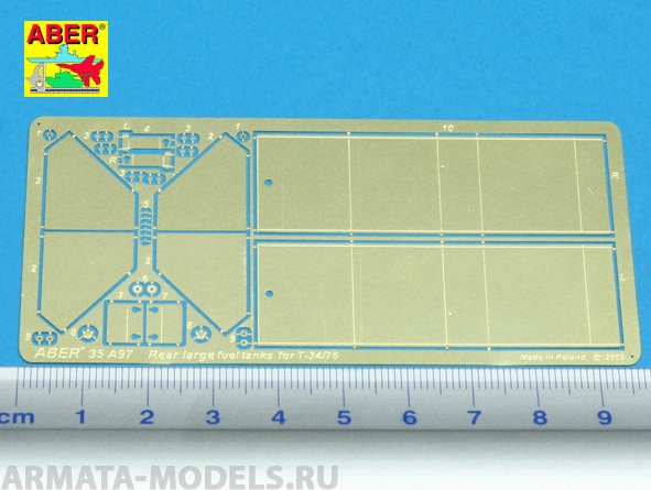 ABR-35-A97  Дополнения для  Rear large fuel tanks for T-34/76 для  1/35