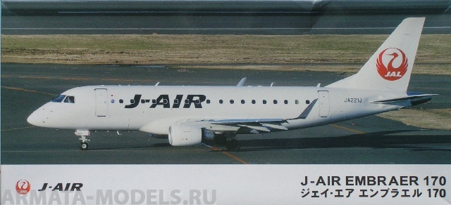 11102 Самолёт J-AIR EMBRAER 170 Hasegawa