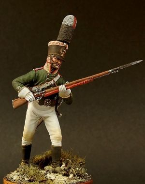 CHM-54095(M). Унтер-офицер гренадерских полков, Россия 1805 г. 54 мм. Материал – белый металл Chronos Miniatures