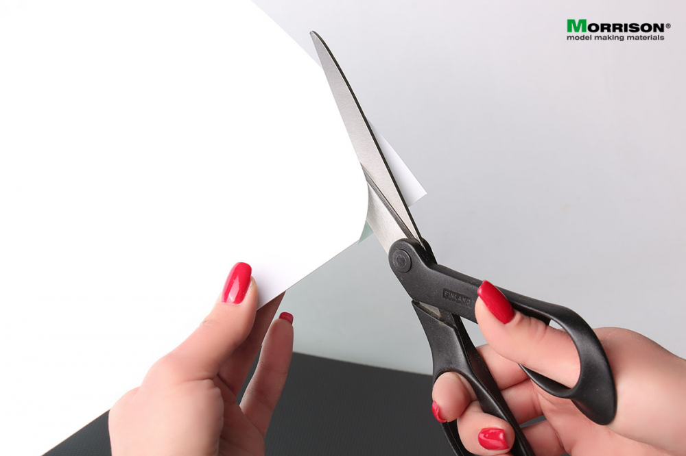 090pvc003 Модельный пластик ПВХ 0,5 мм. (лист 20х30см.)