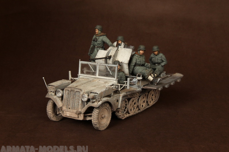 SOGA-14 Crew for Sd.Kfz.10/5 fur 2cm FlaK 30 (for Dragon 6676) SOGA Miniatures