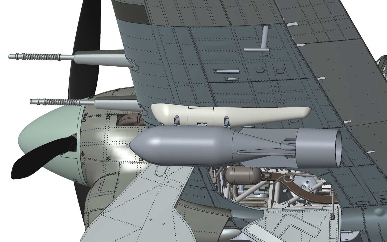 A19003A Сборная модель самолета Hawker Typhoon 1B - Car Door (plus extra Luftwaffe scheme) Airfix