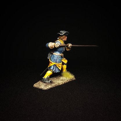 5260ТБ ВИМ, шведский пикинер бьющий пикой (Лейб-гвардия), Северная  война, 1/35 Три Богатыря