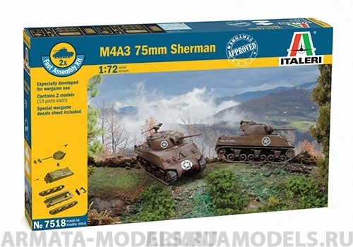 7518ИТ Танк М4А3 Italeri