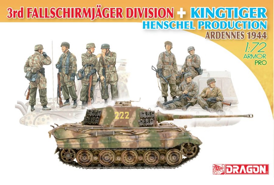 7400Д 3-я дивизия Fallschirmj?ger + производство King Tiger Henschel Dragon