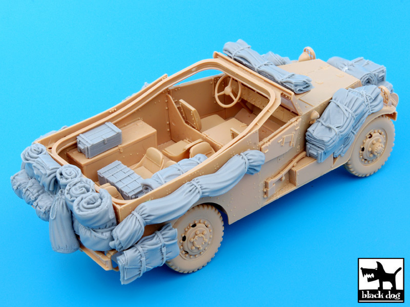 T35049 Конверсионный набор US M3A1 Scout Car for Hobby Boss (Black dog)