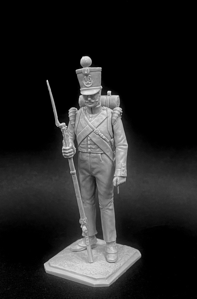 CHM-54343. Шассер 16-го легкого пехотного батальона, Голландия 1815 г. 54 мм. Материал - смола. Chronos Miniatures