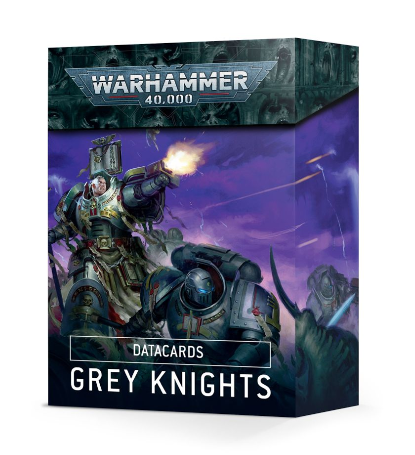 57-20GW Набор карточек "Датакарты Серых Рыцарей" (WH40K: Datacards Grey Knights (9ed.)