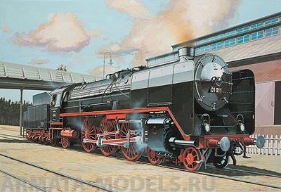 02172RE Скоростной паровоз  Express Locomotive BR01 & Tender 2'2' T32 Revell