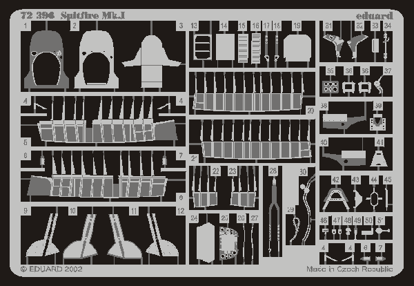 72396ED Фототравление Spitfire Mk.I