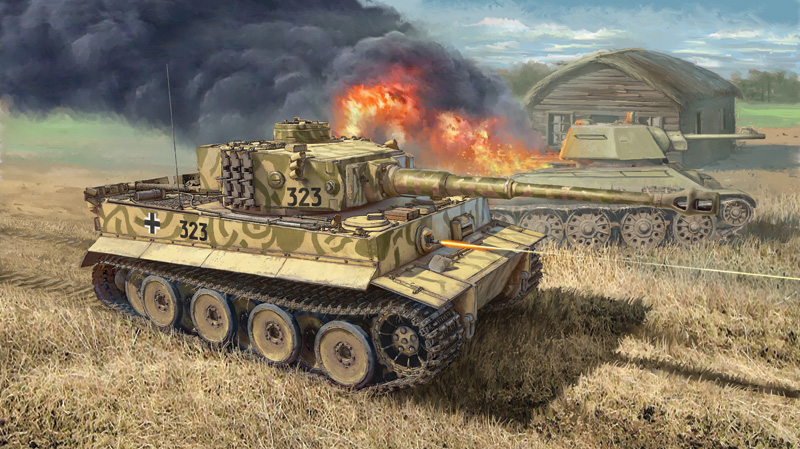 6557ИТ Танк Pz.Kpfw.VI TIGER Ausf.E  Early Production Italeri