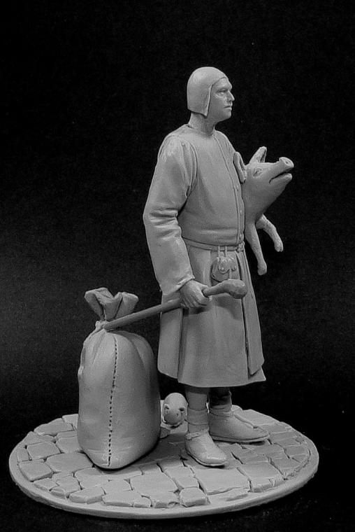 CHM-54191. Средневековый мясник. 54 мм. Материал - смола. Chronos Miniatures