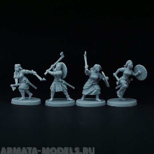 BV-sa-10 Игровая миниатюра  Axemaidens (4 models) Axemaidens (4 модели) BROTHER VINNI's
