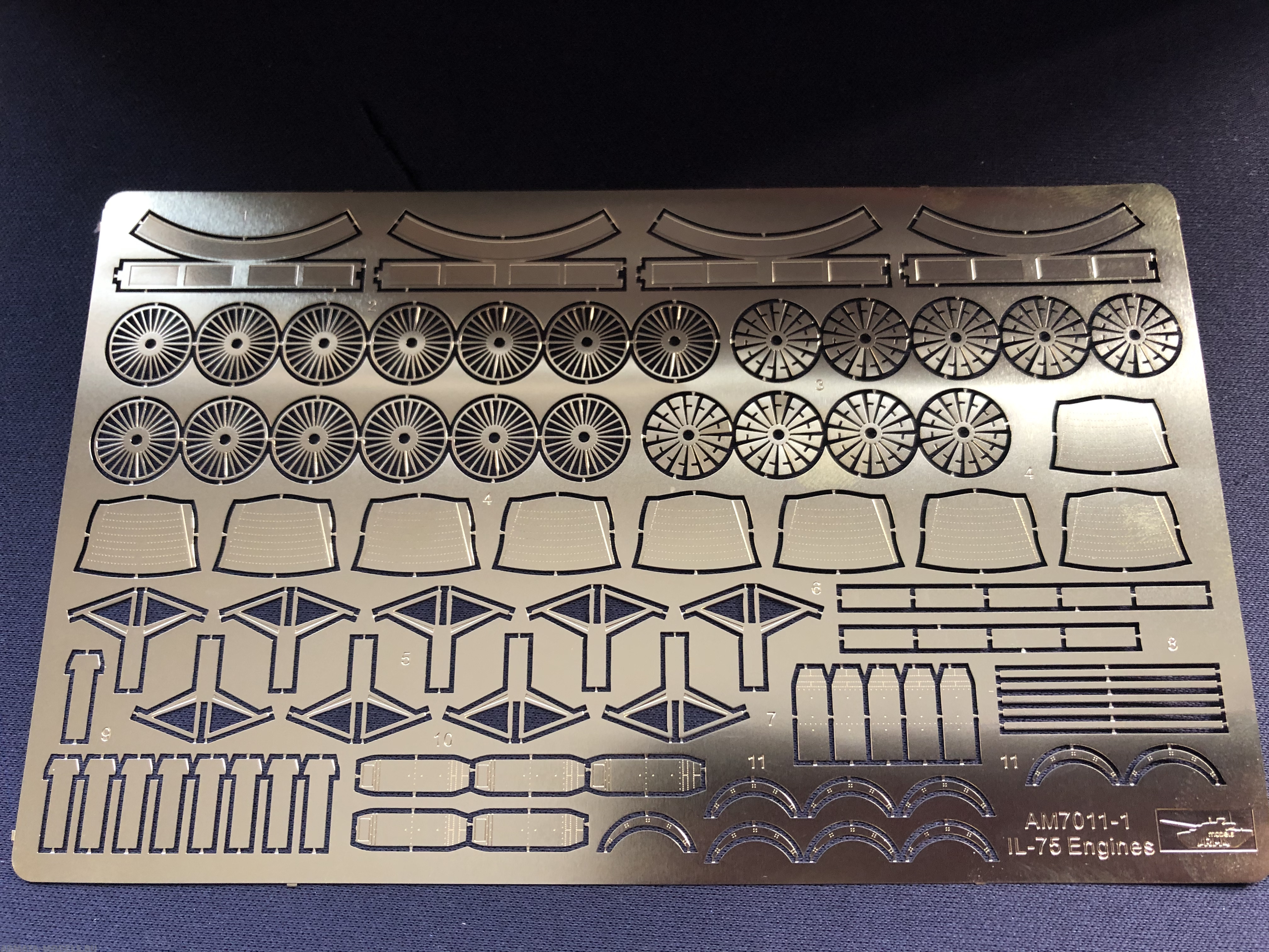 AM7011-1 Фототравление для Ил-76. Двигатели 1/144