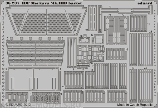 36237ED  Фототравление IDF Merkava Mk.IIID Basket 1/35