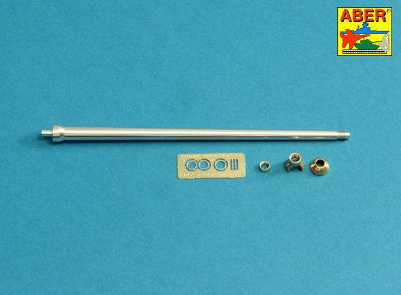 ABR-35-L-233 Точеный ствол 7,5cm gun barrel with single baffle muzzle brake for German Tank VK3002(DB) для Amusing Hobby