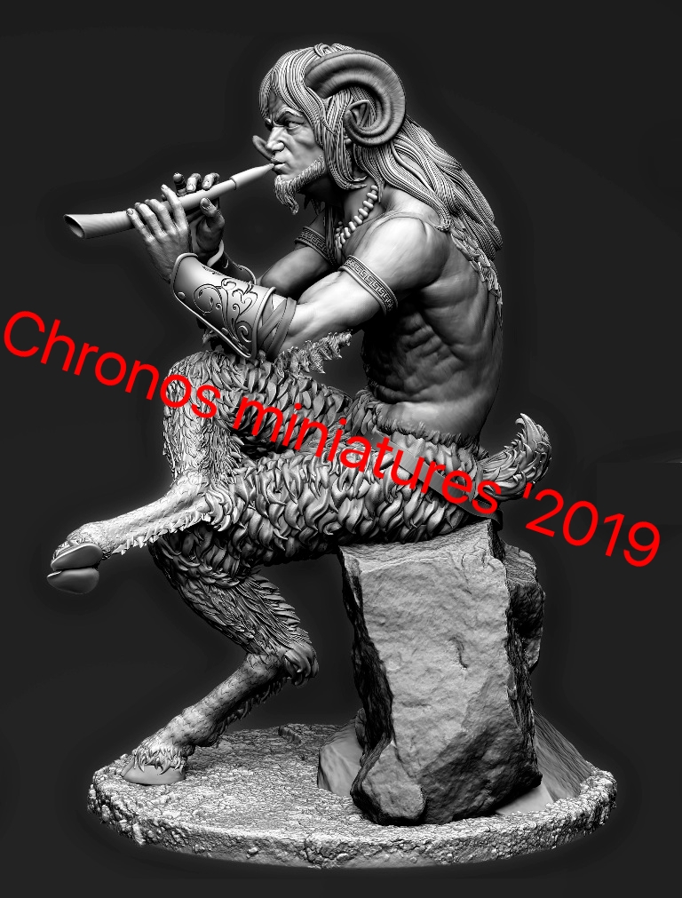 CHM-54194. Миры Фэнтези: Сатир. 54 мм. Материал - смола. Chronos Miniatures