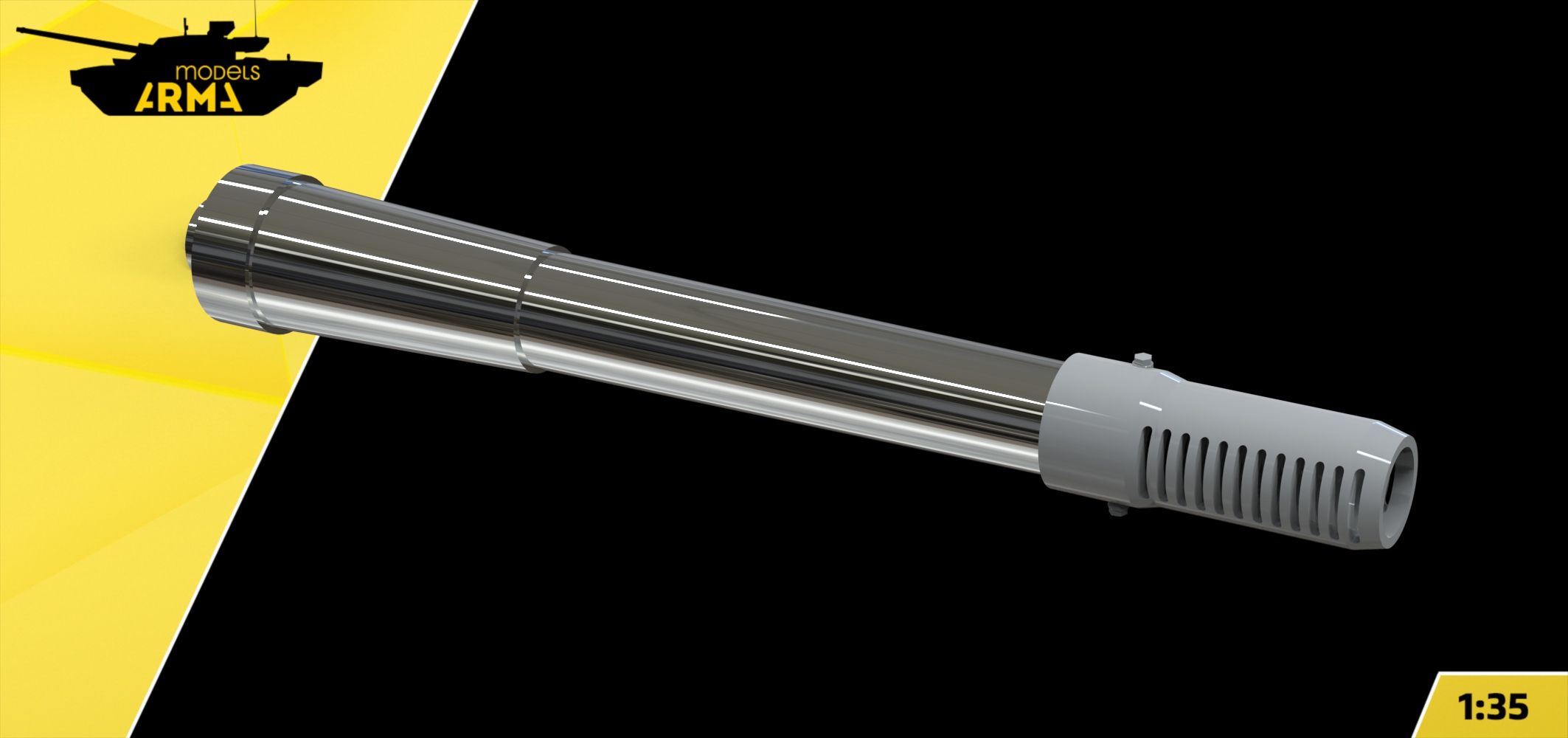 AM36075 Металлический ствол с 3D дульным тормозом ИСУ -152 (Не для свободной продажи)