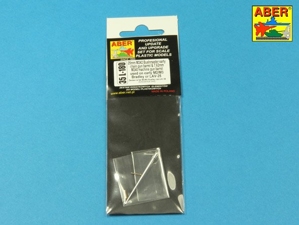 ABR-35-L-180  Дополнения для  25mm M242 Bushmaster early chain gun barrel & 7,62mm M240 machine gun barrel used on early M2/M3 Bradley or LAV-25 универсальный набор 1/35