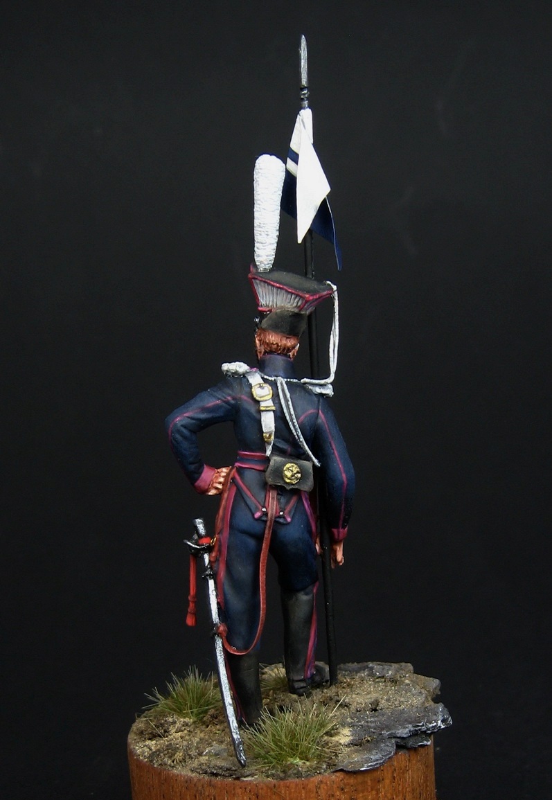 CHM-54199(M). Рядовой армейских уланских полков, Россия 1812-14 гг. 54 мм.  Материал - белый металл. Chronos Miniatures