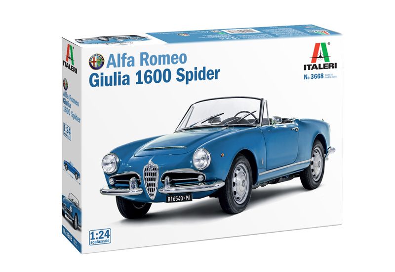 3668ИТ Автомобиль Alfa Romeo CAR GIULIA 1600 SPIDER Italeri