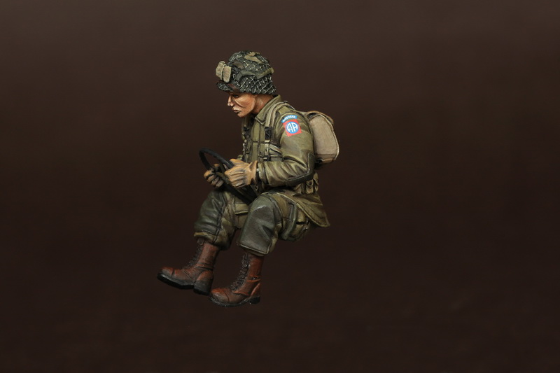 35117SOGA U.S. Army Airborne driver for jeep. Normandy, 1944. SOGA Miniatures