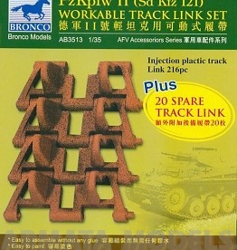 АВ3513 Траки на танк PzKpfw II (Bronco Models) 1/35